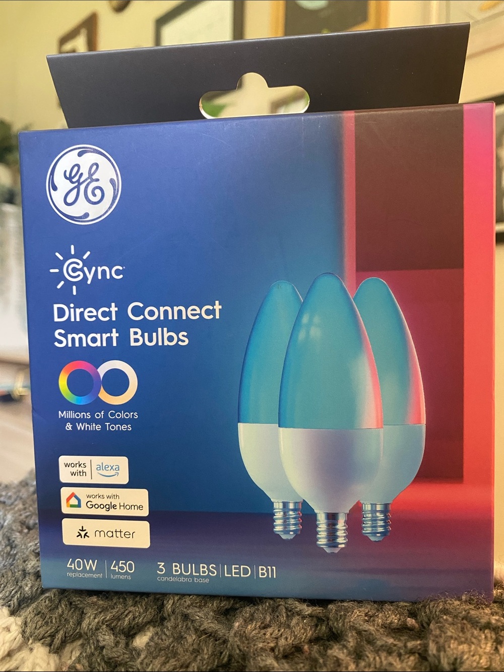GE Cync Direct Connect Smart Bulbs (3-Pack) - Millions of Colors